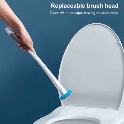 Disposable Toilet Brush Long Handle Cleaning Brush With Base Hanging Toilet Brush Set, Disposable Toilet Brush