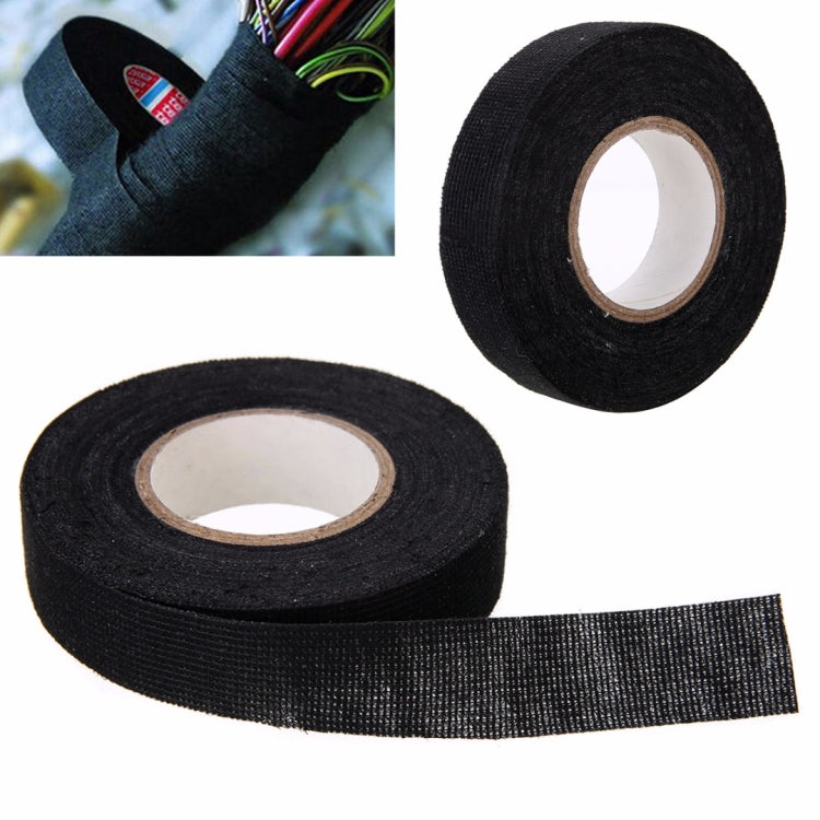 Heat-resistant Wiring Harness Tape Looms Wiring Harness Cloth Fabric Tape Adhesive Cable Protection 25M, 25M
