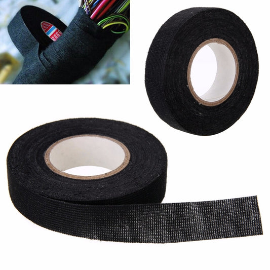 Heat-resistant Wiring Harness Tape Looms Wiring Harness Cloth Fabric Tape Adhesive Cable Protection 25M, 25M