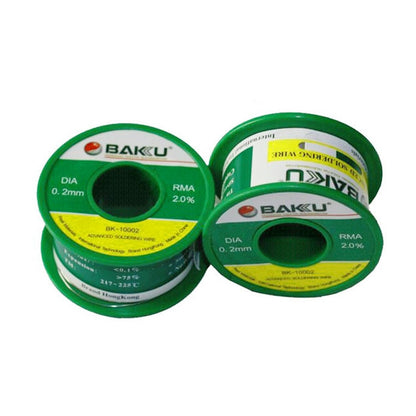 BAKU High-purity Low-temperature Solder Wire 63 Degrees Celsius No-clean Tin Wire, BK-10002 0.2mm, BK-10004 0.4mm, BK-10005 0.5mm, BK-10006 0.6mm