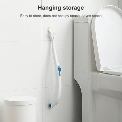 Disposable Toilet Brush Household Toilet Brush with Detergent, Splicing, Dolphin, Replacement Core