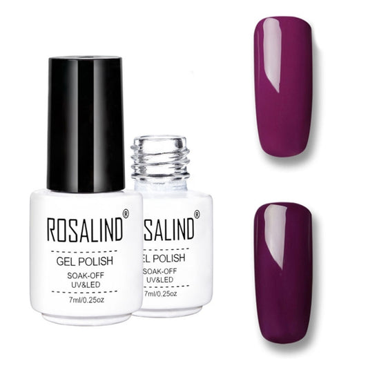 ROSALIND Gel Polish Set UV Semi Permanent Primer Top Coat Poly Gel Varnish Nail Art Manicure Gel, Capacity: 7ml, 2pcs 40, 02, 03, 10, 2452, 2455, 2456, 2458, 2459, 2460, 2501, 2506, 2519, 2551, 2552, 2554, 2555, 2556, 2557, 2558, 2559, 2560, 2561, 2562