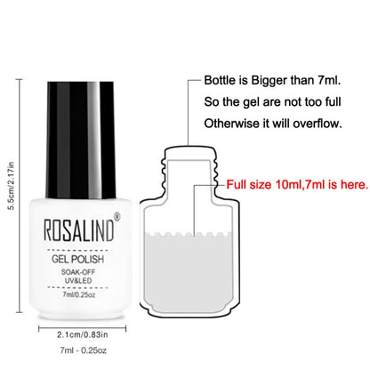 ROSALIND Gel Polish Set UV Semi Permanent Primer Top Coat Poly Gel Varnish Nail Art Manicure Gel, Capacity: 7ml, 2pcs 40, 02, 03, 10, 2452, 2455, 2456, 2458, 2459, 2460, 2501, 2506, 2519, 2551, 2552, 2554, 2555, 2556, 2557, 2558, 2559, 2560, 2561, 2562