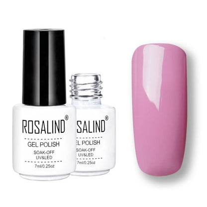 ROSALIND Gel Polish Set UV Semi Permanent Primer Top Coat Poly Gel Varnish Nail Art Manicure Gel, Capacity: 7ml, 2pcs 40, 02, 03, 10, 2452, 2455, 2456, 2458, 2459, 2460, 2501, 2506, 2519, 2551, 2552, 2554, 2555, 2556, 2557, 2558, 2559, 2560, 2561, 2562