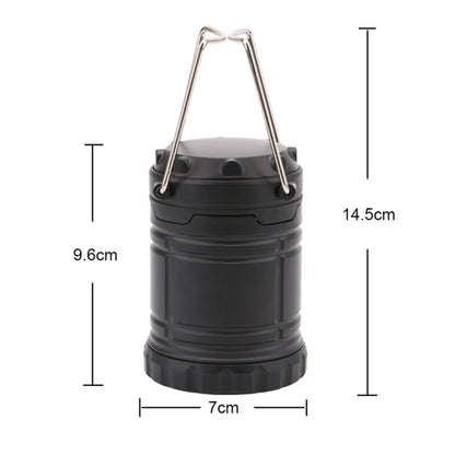 3W Portable COB LED Lantern Collapsible Tent Lamp Outdoor Waterproof Camping Hiking Light, 3W