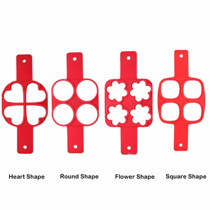 Pancake Maker Nonstick Cooking Tool Round Heart Egg Cooker Pan Eggs Mold, Four square Shape