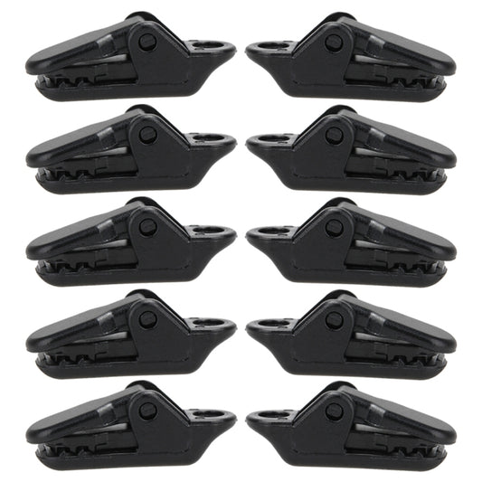 10pcs Tents Accessories Awning Wind Rope Clamp Plastic Clip Outdoor Camping Tent Alligator Cip Hook