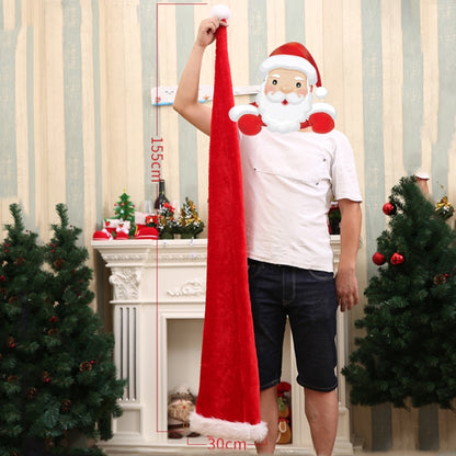 Christmas Products Super Long Plush Christmas Hats, Adult, Children