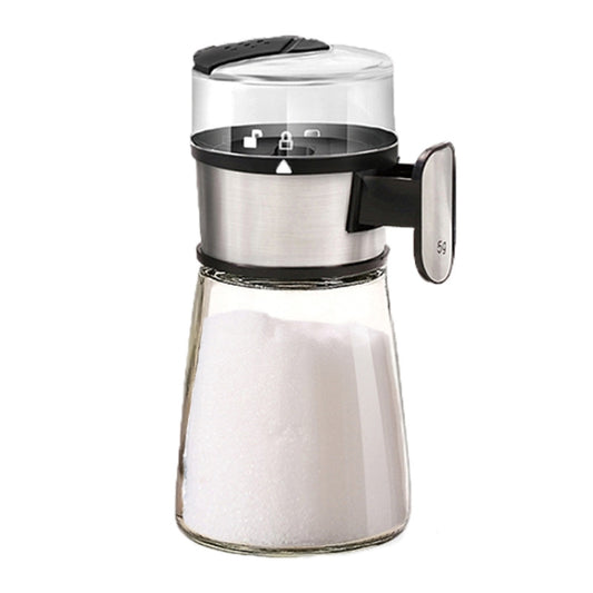 Press Type Salt Control Bottle Kitchen Household Sealed Moisture-Proof Metering Tank Set, Press Type Salt Control Bottle