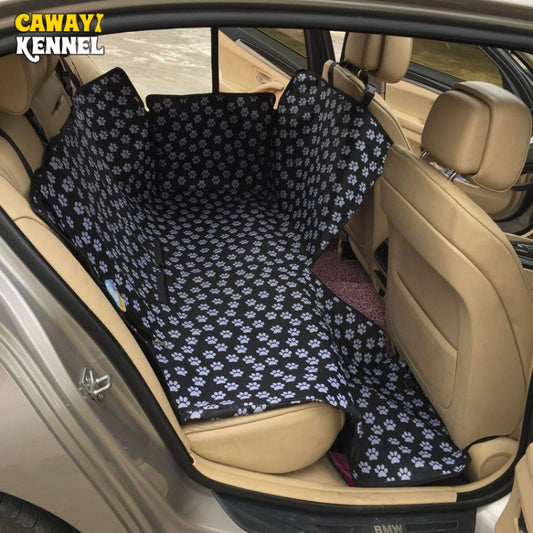 Waterproof Rear Back Pet Dog Car Seat Cover Mats Hammock Protector With Safety Belt, 130x150x38cm