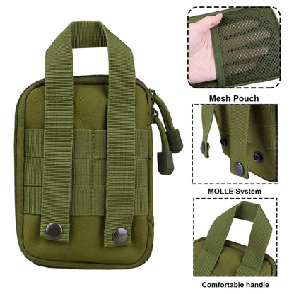 1000D Nylon Tactical Bag Outdoor Waist Fanny Pack Mobile Phone Key Mini Tools Waterproof Sport Pouch