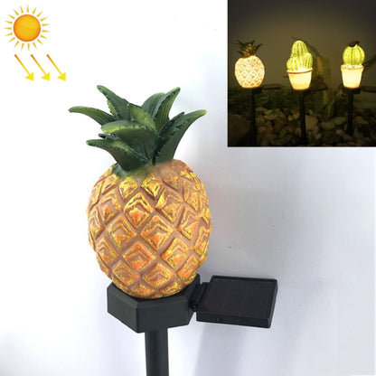 مصباح LED لحديقة الفناء الخارجية، محاكاة نباتات الأصص، مصباح LED لحديقة الفناء، صبار بثلاثة رؤوس، صبار برأس واحد، أناناس