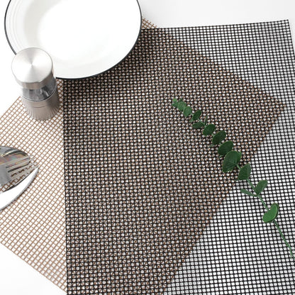 Non-Stick Grid Sheet Teflon Barbecue Mat Grill Grid Mat, 30x40 cm, 33x40 cm, 36x42 cm