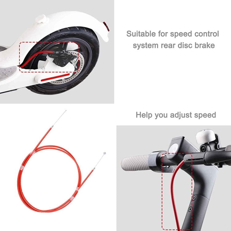 2 PCS For Xiaomi Mijia M365 Electric Scooter Rear Disc Brake Cable Brake Pipeline