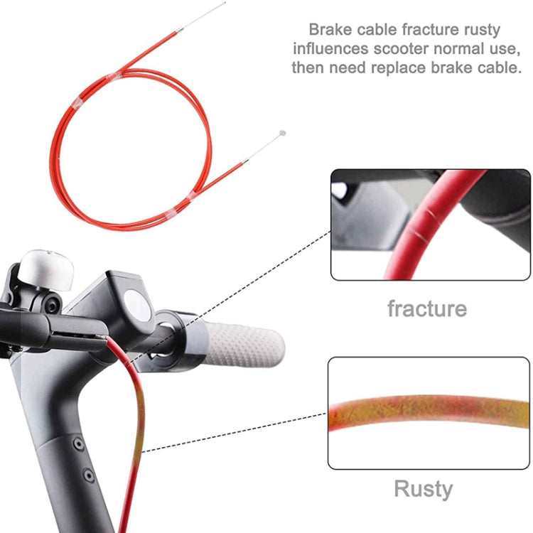 2 PCS For Xiaomi Mijia M365 Electric Scooter Rear Disc Brake Cable Brake Pipeline