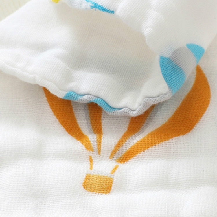Six-Layer Gauze Cotton Baby Square Handkerchief Saliva Towel Styles Random Delivery, 25x25cm, 30x30cm