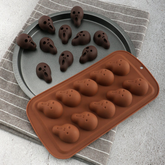 Halloween Cartoon Baking Set Chocolate Mold, Skull Shape, Pumpkin Head Shape, Bat Shape