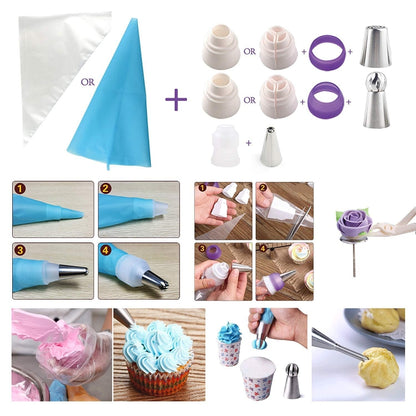 88 in 1  Decorating Mouth Set Cake Baking Jewelry Set, 88 PCS/Set