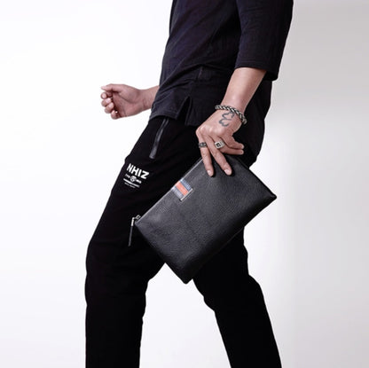 Men Leather Casual Clutch Leather Smart Anti-Theft & Anti-Lost Coin Purse, Large, Small