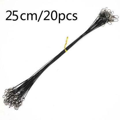 20 PCS Luya Front Wire With Pin Wire Anti-bite Wire