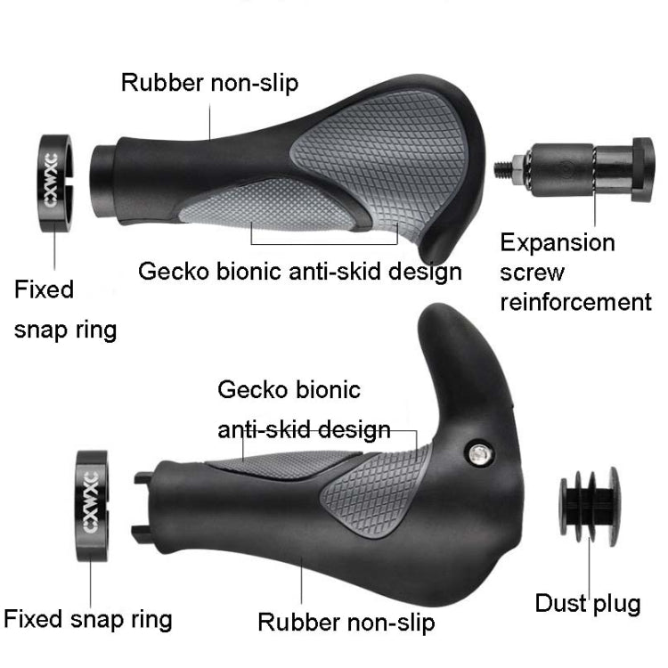 CXWXC Bicycle Handlebar Cover Mountain Bike Bullhorn Rubber Handlebar Cover Riding Accessories