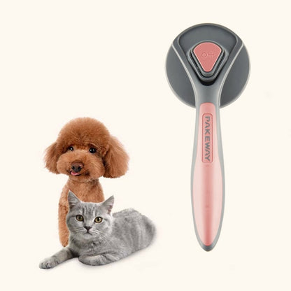 Pet Self-Cleaning Comb Cat Comb Dog Needle Comb Cat Hair Removal Comb Floating Brush, Cherry Blossom Color, Fresh Mint, Gentleman Ash