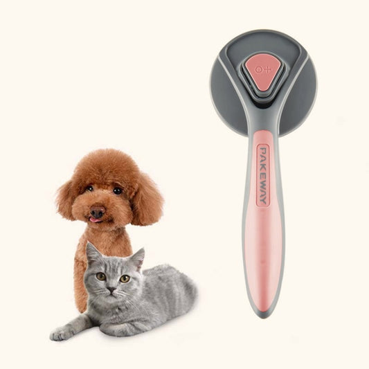 Pet Self-Cleaning Comb Cat Comb Dog Needle Comb Cat Hair Removal Comb Floating Brush, Cherry Blossom Color, Fresh Mint, Gentleman Ash