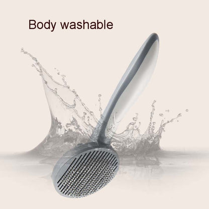Pet Self-Cleaning Comb Cat Comb Dog Needle Comb Cat Hair Removal Comb Floating Brush, Cherry Blossom Color, Fresh Mint, Gentleman Ash