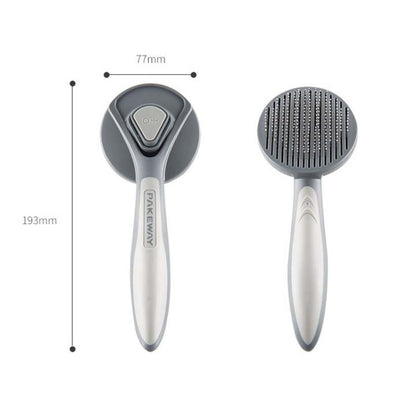 Pet Self-Cleaning Comb Cat Comb Dog Needle Comb Cat Hair Removal Comb Floating Brush, Cherry Blossom Color, Fresh Mint, Gentleman Ash