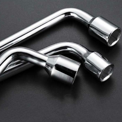 L-Type Car Tire Removal Tool Tire Wrench Socket Wrench, 17mm, 19mm, 21mm, 22mm, 23mm, 24mm