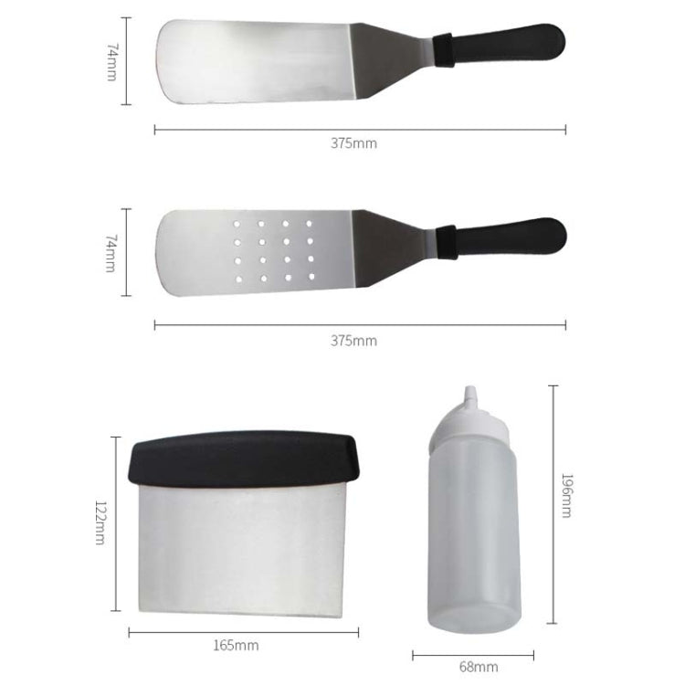 Outdoor Stainless Steel Barbecue Tool Set Tomato Sauce Bottle BBQ Grill Set