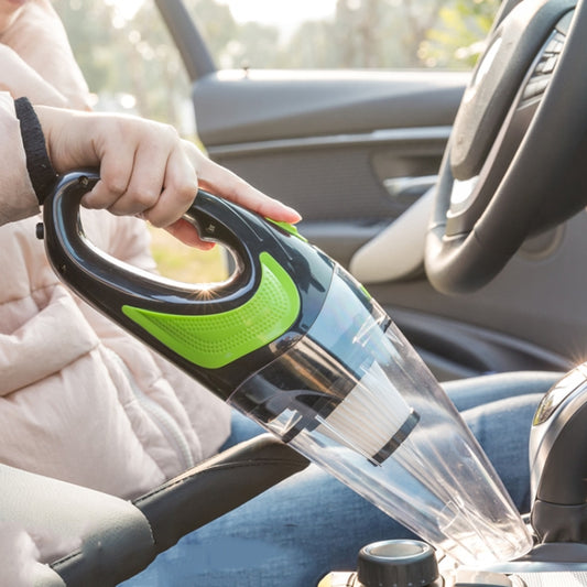 Wireless Car Vacuum Cleaner Handheld Mini Vacuum Cleaner Super Suction Wet And Dry Dual Use Portable Vacuum Cleaner, Transparent+Green, Black+Green, Pink+White
