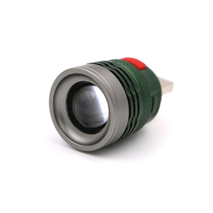 2 PCS LED Lighting  Long Shot USB Head Mini Fill Light Aluminum Light Flashlight Lighting