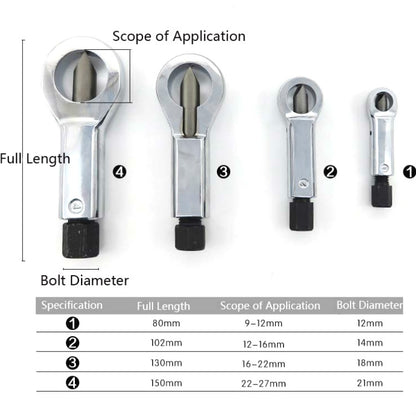 4 In 1 Rusty Nut Splitter Cap Breaking Machine Nut Breaker Cutter, 4 In 1