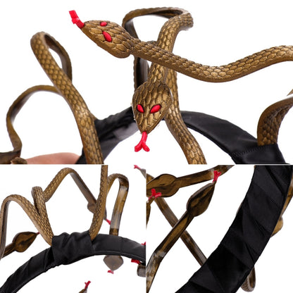 Halloween Carnival Stage Props Headdress Medusa Snake Cosplay Headband, Cosplay Headband