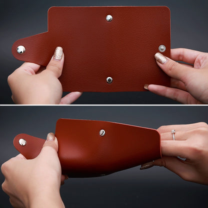 3 PCS Upgraded Version Card Bag Business Card Transparent Protective Cover Color Storage Card Holder, 12 Card Slots