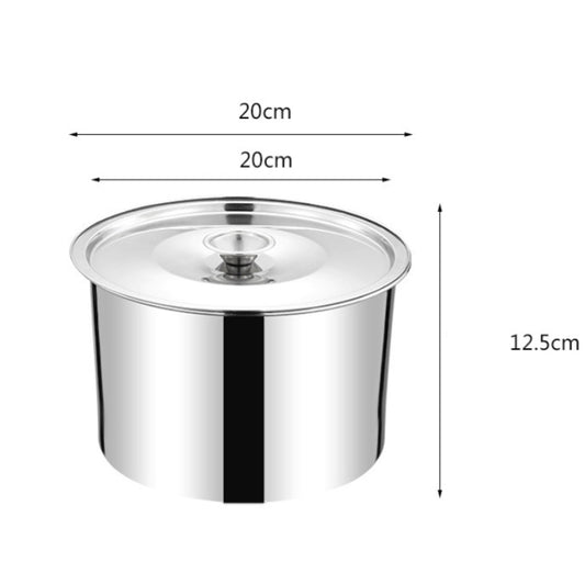 Stainless Steel Pot Rack Single Alcohol Dry Pot Skewers Shabu-Shabu, With Cover, Without Cover