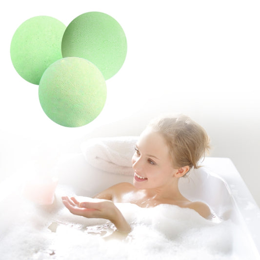 3 PCS 10g Natural Bubble Shower Bombs Ball Bath Salt Body Essential Oil Bath Ball, Green, Blue, Purple, Red, Yellow, Pink