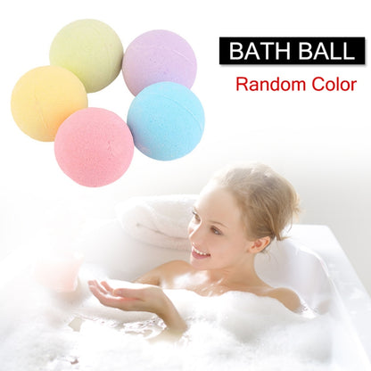 3 PCS 10g Natural Bubble Shower Bombs Ball Bath Salt Body Essential Oil Bath Ball, Green, Blue, Purple, Red, Yellow, Pink