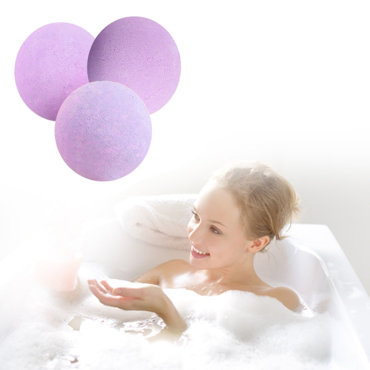 3 PCS 10g Natural Bubble Shower Bombs Ball Bath Salt Body Essential Oil Bath Ball, Green, Blue, Purple, Red, Yellow, Pink