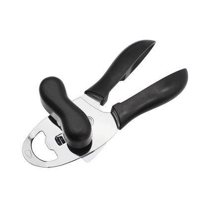 4 in 1 Multifunctional Can Opener Kitchen Household Lid Opener Canning Knife, Black, Green