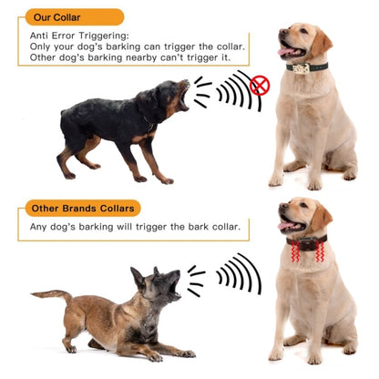 Digital Display Electronic Dog Training Device Pet Training Collar Bark Stop, Crown Pattern