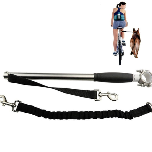 Bicycle Pet Traction Rope Leash with Spring Retractable, Bicycle Pet Traction Rope