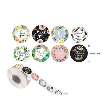 Roll Flower Decoration Thank You Seal Sticker Envelope Decoration Wedding Decoration, A-17, A-18, A-19, A-20