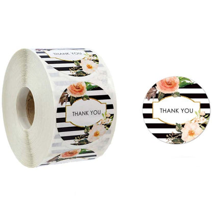 Roll Flower Decoration Thank You Seal Sticker Envelope Decoration Wedding Decoration, A-17, A-18, A-19, A-20