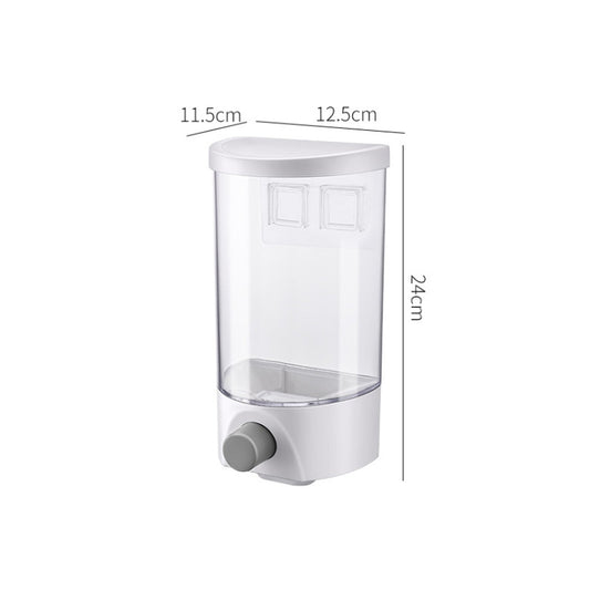 Wall-Mounted Miscellaneous Grain Storage Box Kitchen Large-Capacity Push-Type Sealed Tank, Medium, Large