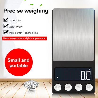 High-Precision Electronic Scale Mini Portable Jewellery Medicine Scale, 500g/0.1g, 100g/0.01g, 200g/0.01g, 300g/0.01g, 500g/0.01g, 1000g/0.1g