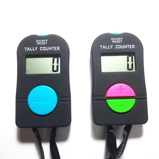 Large-Screen Electronic Digital Display Counter Manual Counter with Lanyard