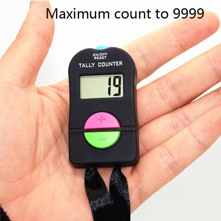 Large-Screen Electronic Digital Display Counter Manual Counter with Lanyard