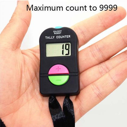 Large-Screen Electronic Digital Display Counter Manual Counter with Lanyard